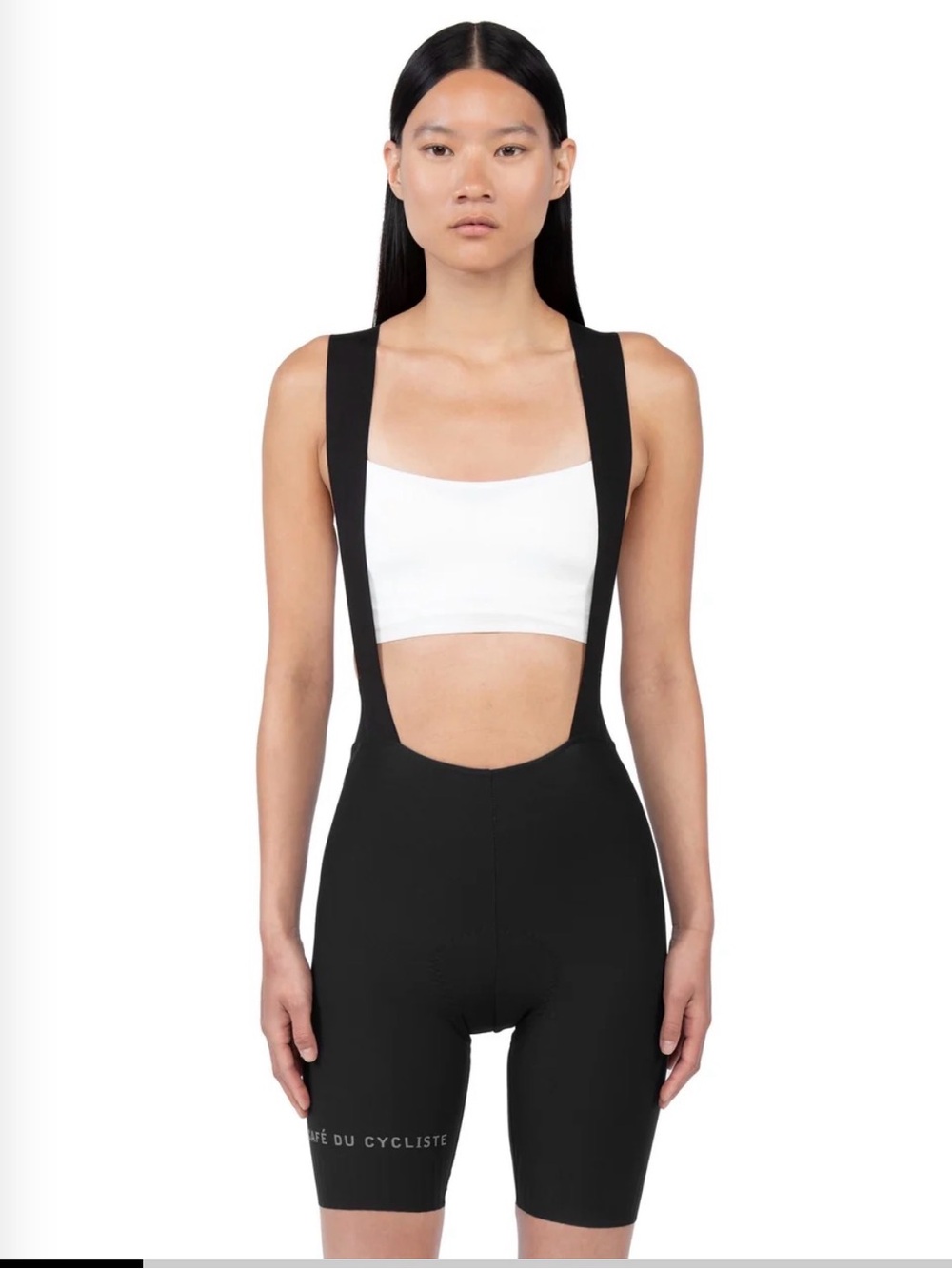 Cafe Du Cycliste Marinette Women’s Black Cycling Bib Shorts - Medium